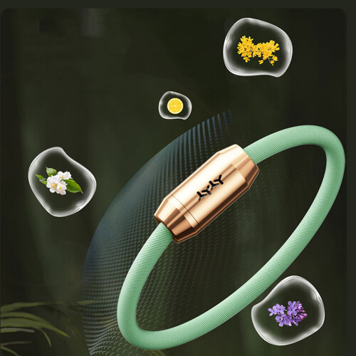Bracelet anti-moustiques avec élastique noir 2