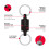 KeySmart KeySmart MagConnect Magnetic Keyring Quick Connect Black 2