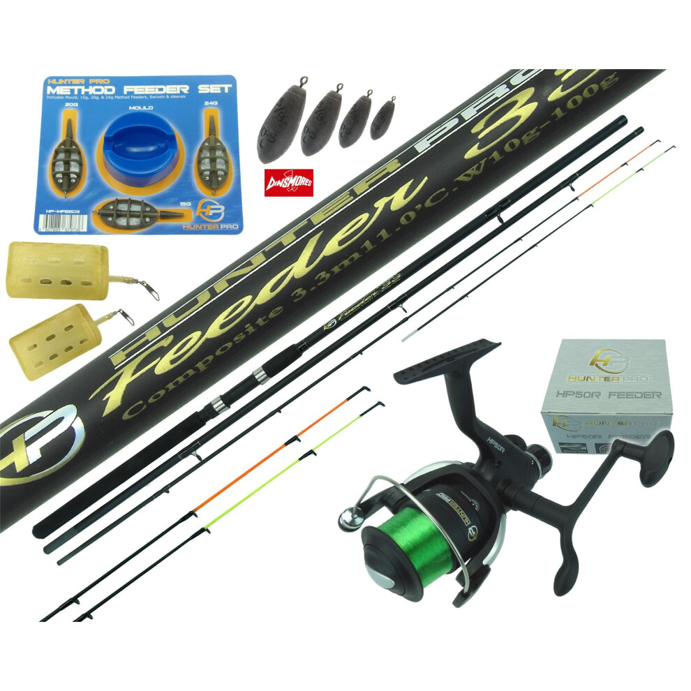 11ft Feeder Rod, Reel & Tackle Set