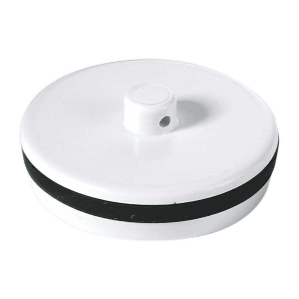 WP1 McAlpine 1.5" (Fits 1.25" Waste) White Plastic Plug With Rubber Seal