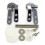 EUROSHOWERS 2 Pack Set Round Toilet Seat Lid Hinges Chrome Replacement 1
