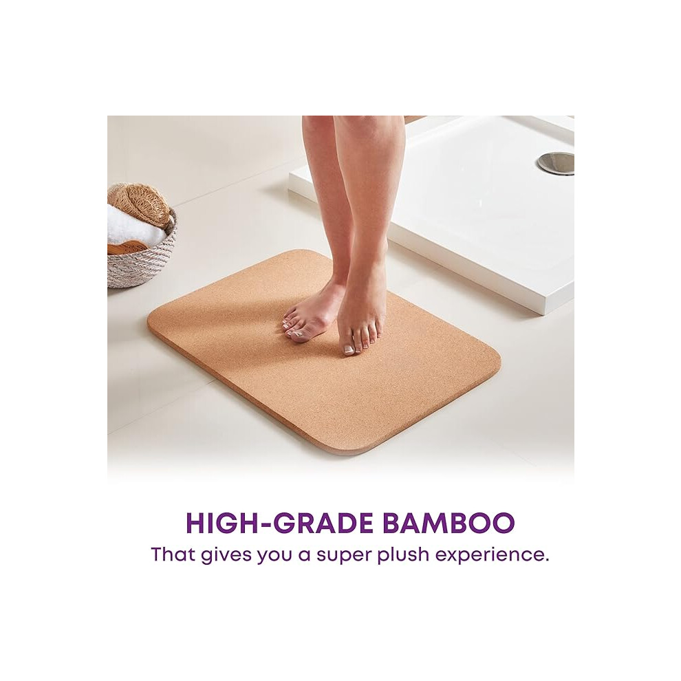 Eco-Friendly Cork Bath Mat - Non-Slip, Moisture & Microbial Resistant