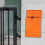 (Orange) Mailbox Locking Wall Mounted Comment Drop Box Payments Holder Postbox 2