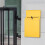 (Yellow) Mailbox Locking Wall Mounted Comment Drop Box Payments Holder Postbox 4