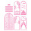 Wedding Gatefold Shadow Frame Inserts Die Set - 5377e 4