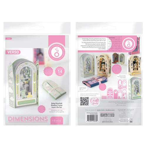 Baby Gatefold Shadow Frame Inserts Die Set - 5378e 2