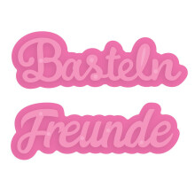 Basteln Freunde - Deutsche Grüße Stanzschablone Set - 3508e
