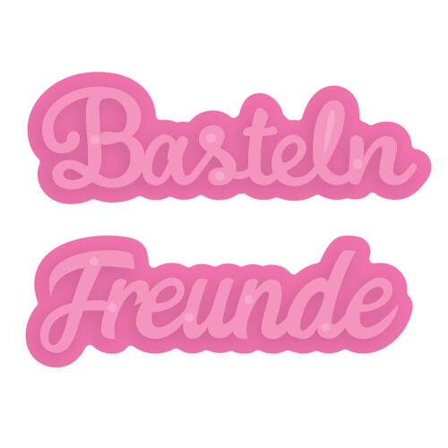 Basteln Freunde - Deutsche Grüße Stanzschablone Set - 3508e