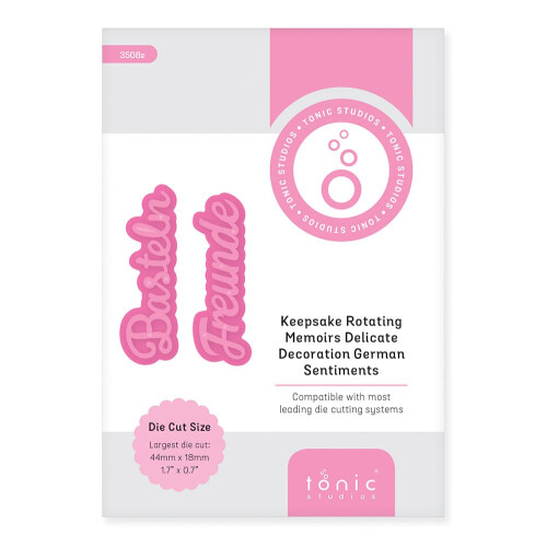 Basteln Freunde - Deutsche Grüße Stanzschablone Set - 3508e 2