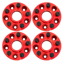 WINCHMAX 30mm Wheel Spacers to fit Land Rover Discovery MK3 & MK4, Range Rover MK3 & MK4. RED T3