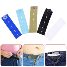(Royal Blue, 5PCS) 1/5pcs Button Waist Extender Pant Waist Expander Waistband Skirt Trousers Jeans Elastic Button Extender