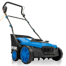 Hyundai HYSC1600E  36cm 2-in-1 1600W Electric Lawn Scarifier and Aerator with 45L Collection Bag