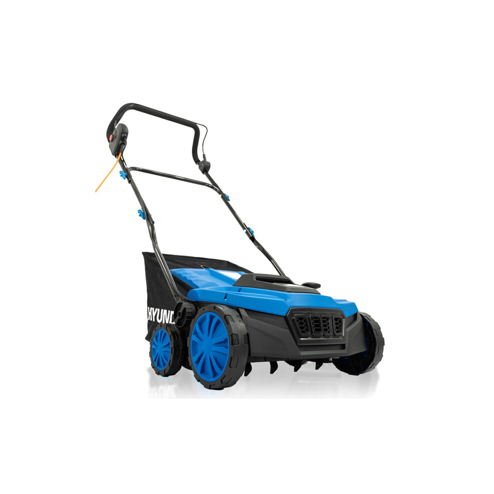 Hyundai Hysc1600e 36Cm 2-In-1 1600W Electric Lawn Scarifier And Aerator With 45L Collection Bag