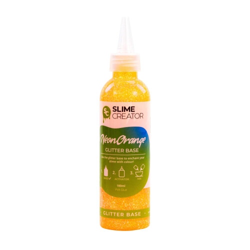 Slime Creator - Glitter Base - Neon Orange 1