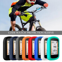 (Yellow) Silicone Protective Cover Case For Garmin Edge 540 840 Bike Bicycle Computer T7