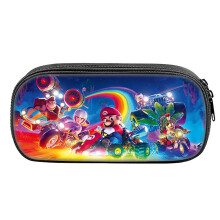 (B) Super Mario Bros Theme Pencil Case School Supplies Pencil Bag Students Pen Case Kids Stationery Storage Bag Gifts