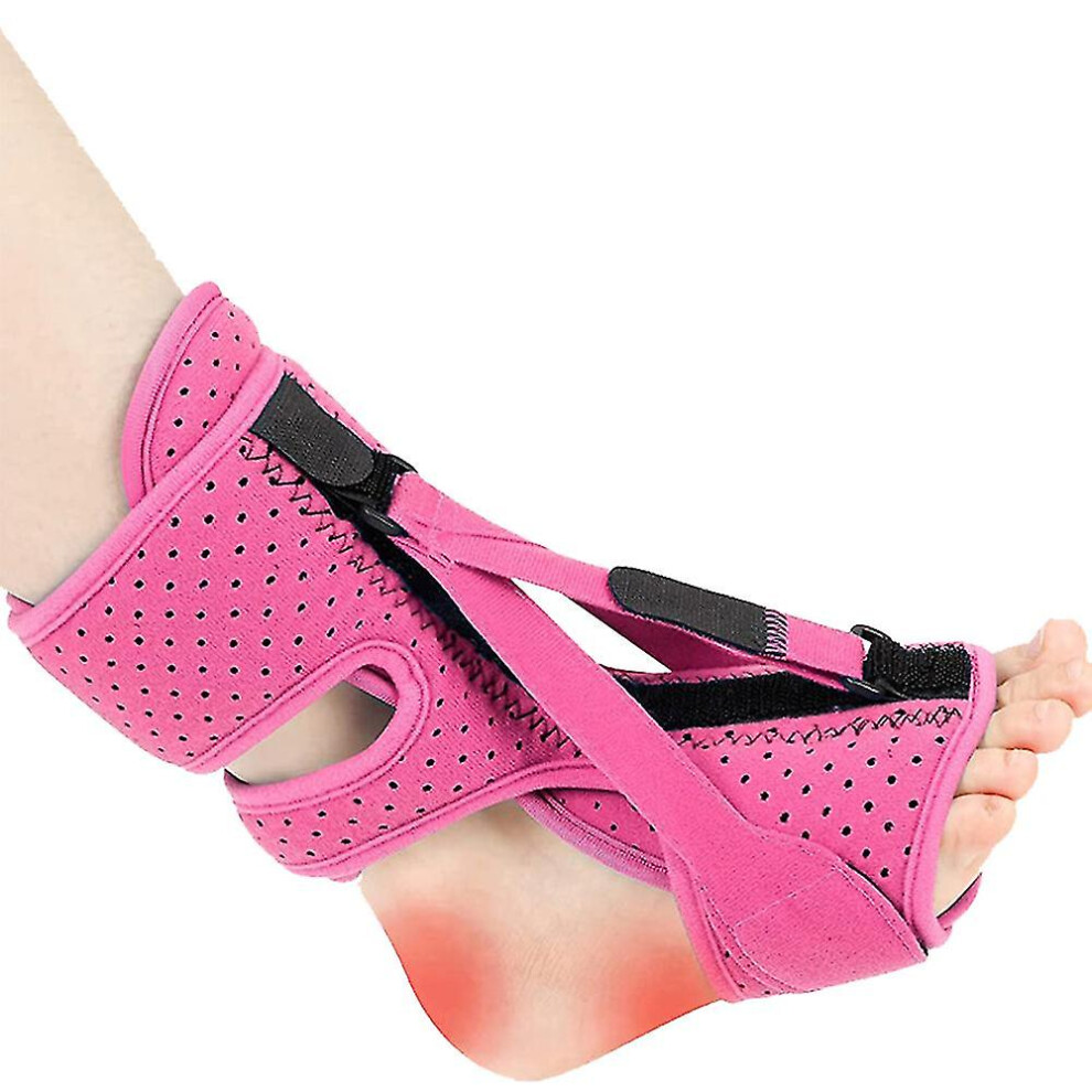 Pink (Pink) Plantar Fasciitis Night Splint, Foot Support Plantar Fasciitis, To Relieve Heel Pain