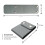 (Grey) 2pcs Car Seat Belt Adjuster Neck Strap Positioner Locking Clip Protector 5