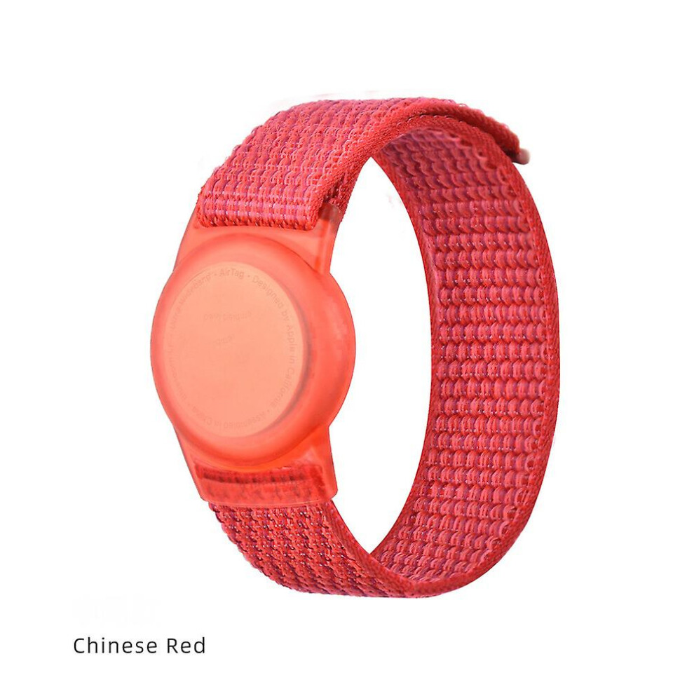 (Red) Kid's Nylon Gps Tracking Wristband