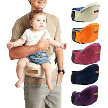 (Blue) 2023 New Baby Carrier Waist Stool Walkers Baby Toodler Waist Stool Seat Carrier 45 Degree Sling Hold Waist Belt Infant Hip Seat