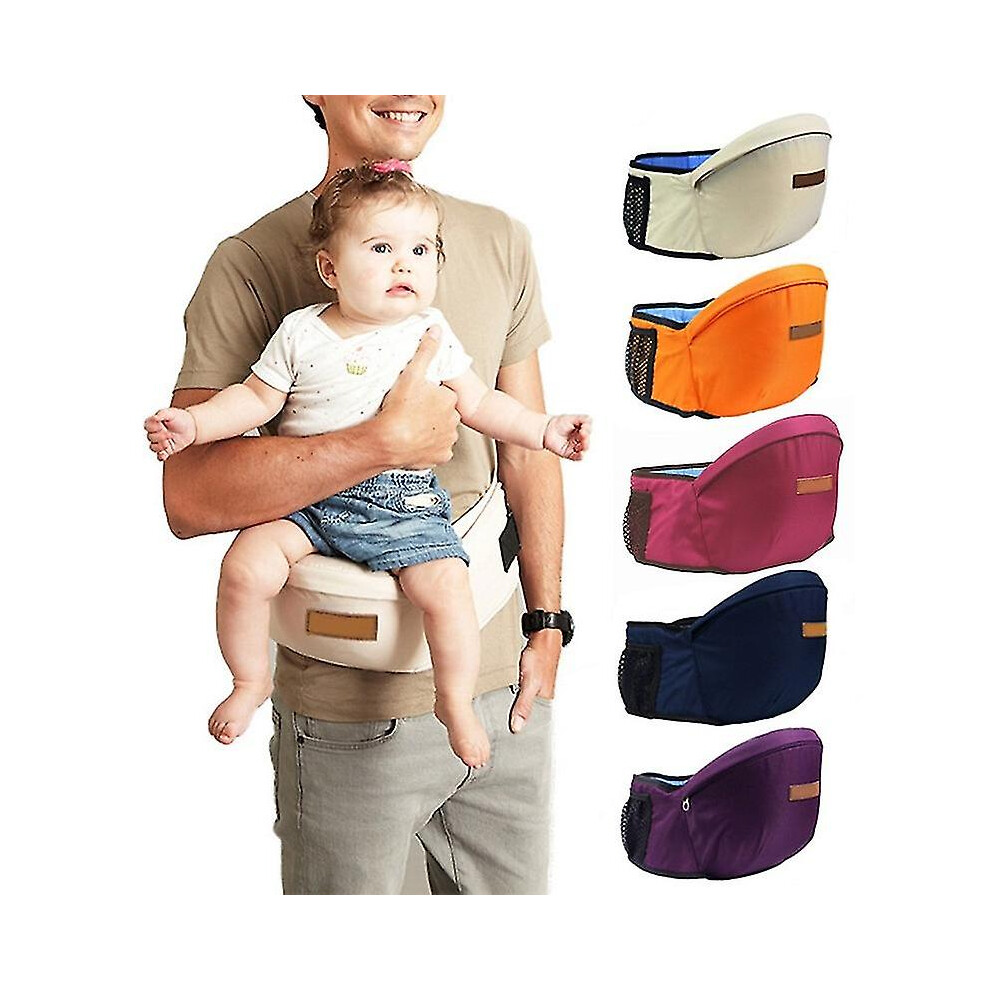 (Wine-red) 2023 New Baby Carrier Waist Stool Walkers Baby Toodler Waist Stool Seat Carrier 45 Degree Sling Hold Waist Belt Infant Hip Seat