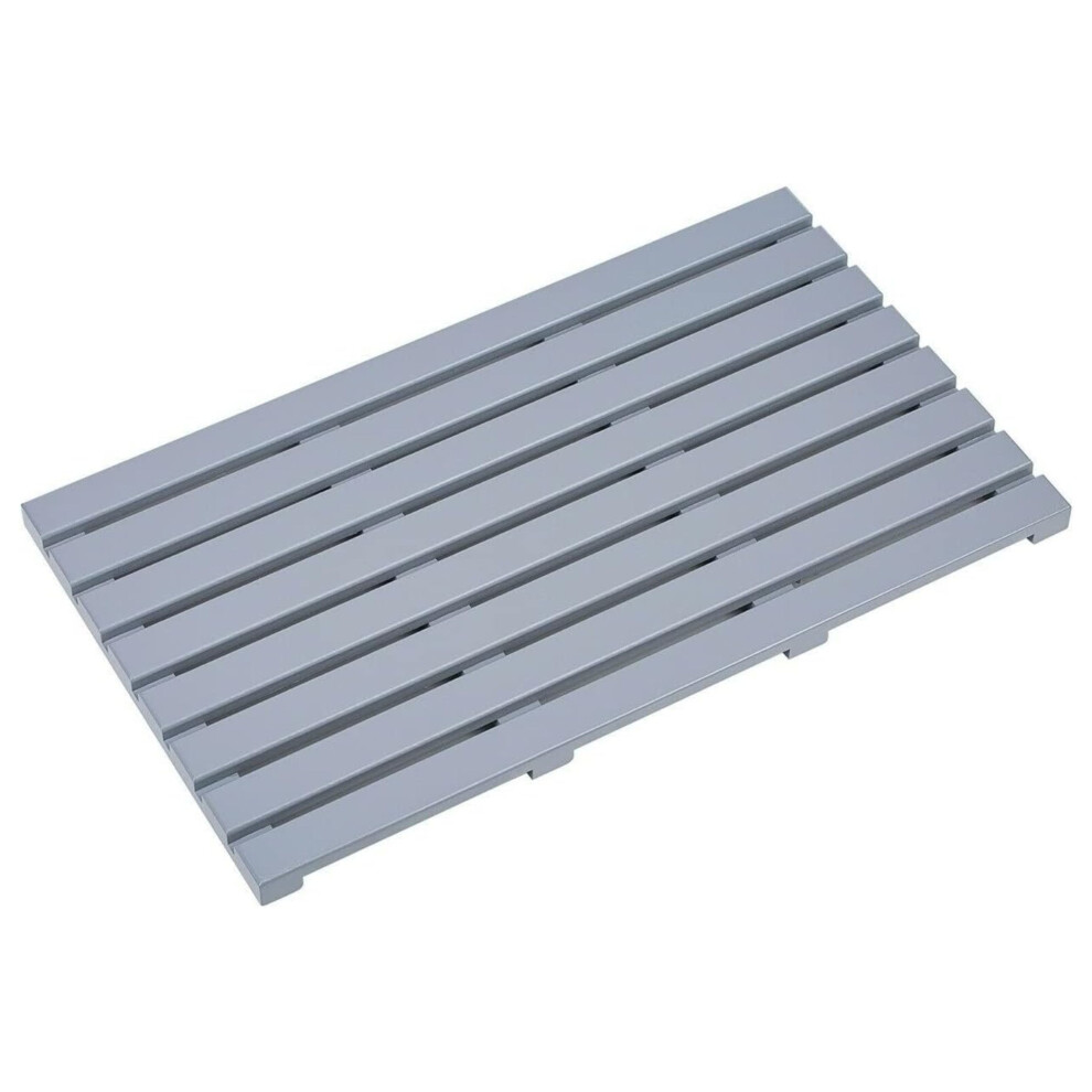 Aamen (Grey) Shower Mat Wooden, Bath Mat Non-Slip Bathroom Mat