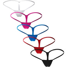 (5 Colors, S) 5 Pack Sexy Mini Thong Micro G-string Womens Underwear Briefs Panties Lingerie Knickers