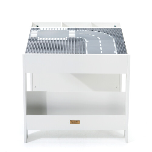 Kids Activity Table Play Table for Toddler with Storage and Bookshelf 2