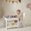 Kids Activity Table Play Table for Toddler with Storage and Bookshelf 2