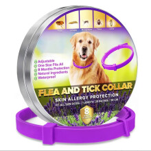 Treatment-for-Dogs, Adjustable Flea-Collar-Dogs, 8 Months Protection