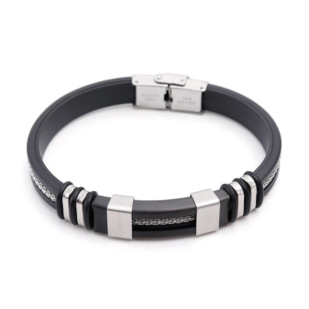 (Antique silver) Ionpro Titanium Detox Lymphunclog Wristband Men Magnetic Bracelets For Energy