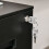 Vinsetto Vinsetto Mobile Lockable File Cabinet w/ Adjustable Hanging File Folder Black 8