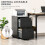 Vinsetto Vinsetto Mobile Lockable File Cabinet w/ Adjustable Hanging File Folder Black 3