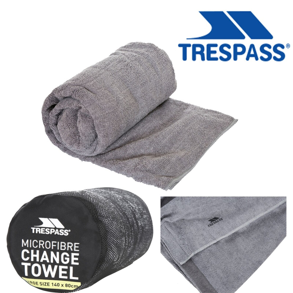 Trespass Microfibre Towel Grey