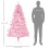 Homcom HOMCOM 6FT Artificial Christmas Tree w/ Automatic Open for Home Party Pink 2