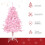 Homcom HOMCOM 4FT Artificial Christmas Tree w/ Automatic Open for Home Party Pink 2
