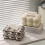 (white) Tissue Box High Capacity Dust-proof Marshmallow Shape Tissue Case 6