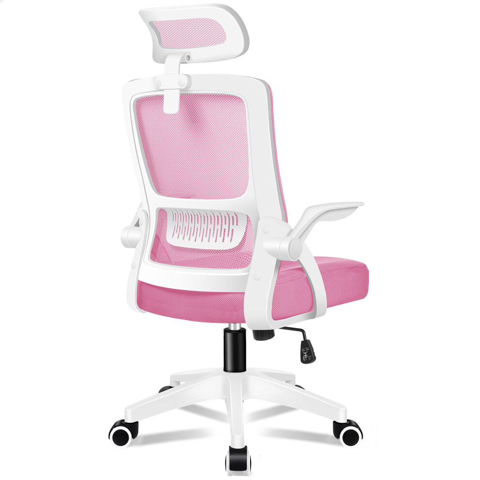 (Arco -Pink) ELFORDSON Mesh Office Chair Executive Study Work