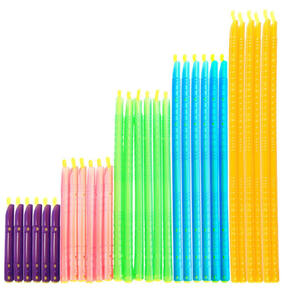 (30 Sets (5 Colors)) Plastic Bag Sealer Stick Food Convenience Storage Clips Stay Fresh Bag Sealer Sticks For