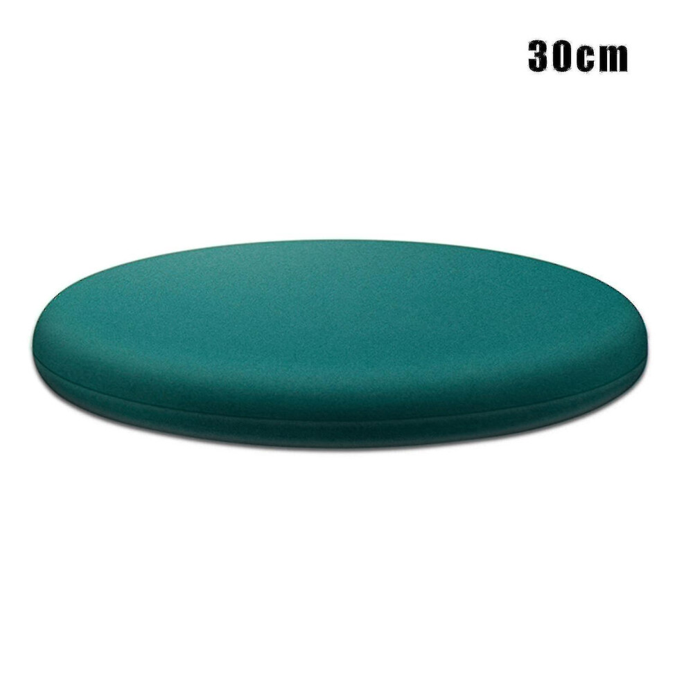 (Green, 30CM) 30/35/40cm Round Memory Foam Chair Seat Cushion Pad Washable Mat For Home