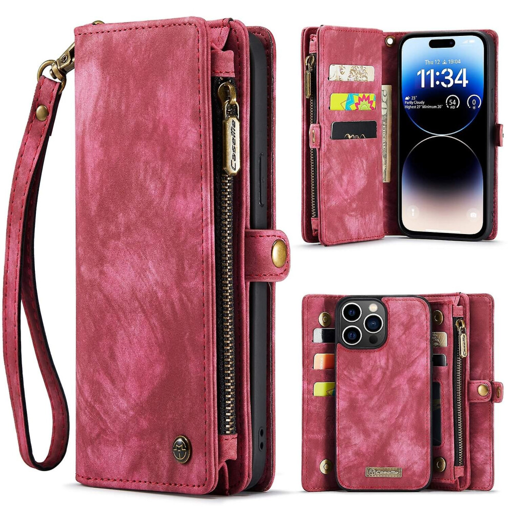 (Red) Caseme 008 Pu Case For Iphone 15 Pro Max Red