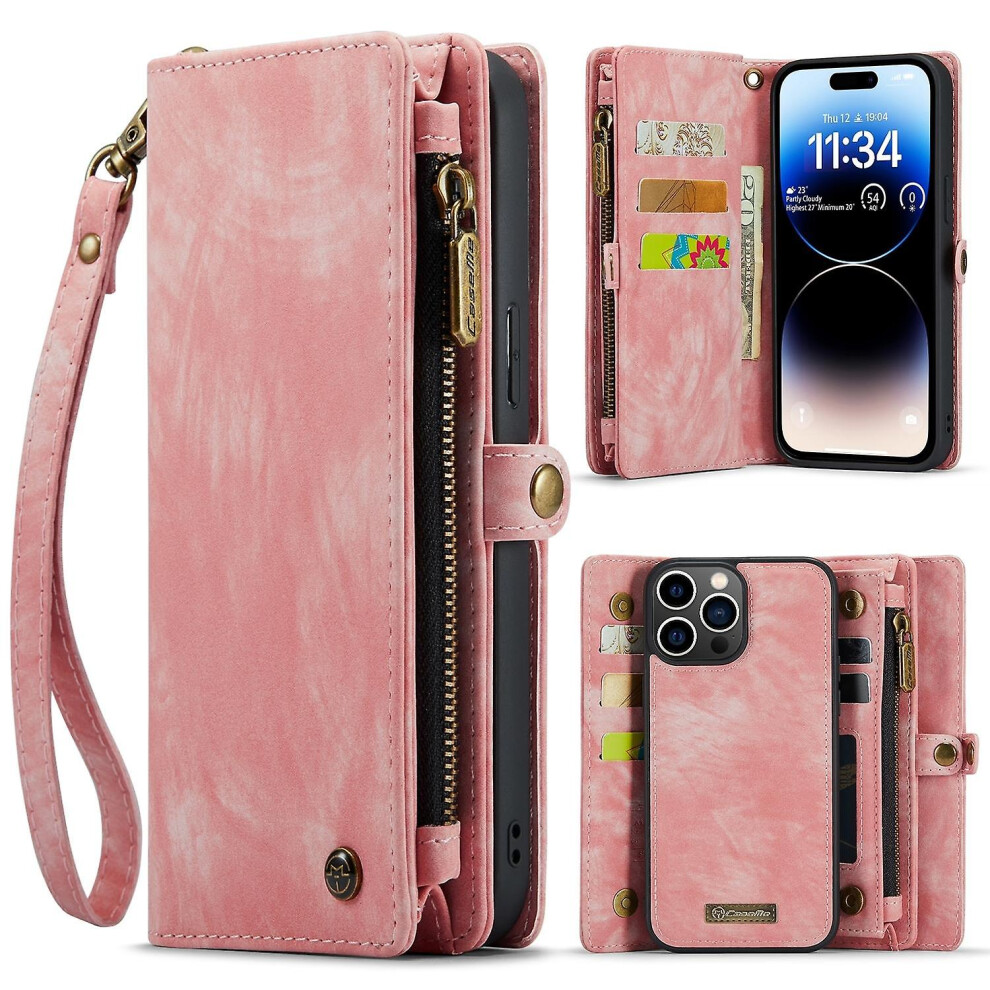 (Pink) Caseme 008 Pu Case For Iphone 15 Pro Max Pink