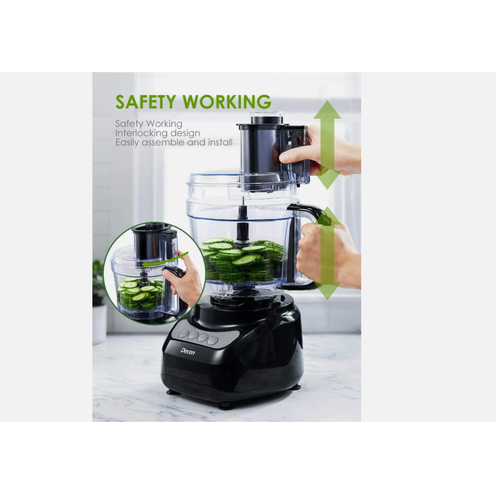 Food Processor, Compact Food Processor, 2L Electric Food Chopper