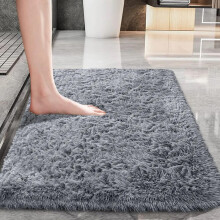 (Light Grey, 60x110 cm) Elegant Affordable Shaggy Area Rug Non Skid Livingroom Rugs