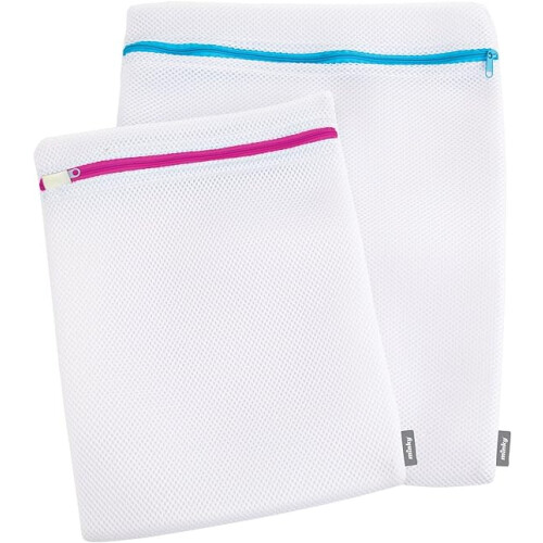 Minky Minky Delicates Wash Bag 2 Pack, White - 0861 1