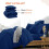 (BLUE, SUPER KING) Reversible Plain Dyed Duvet Cover Set & Pillowcase 3