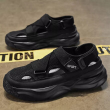 (Black, UK 7?Tag 41?) Mens Sandals Breathable Casual Shoes Outdoor Beach Sports Sneakers New Hiking