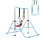 (2-blue) Gymnastics Bar Training Kip Bar With Grips 1