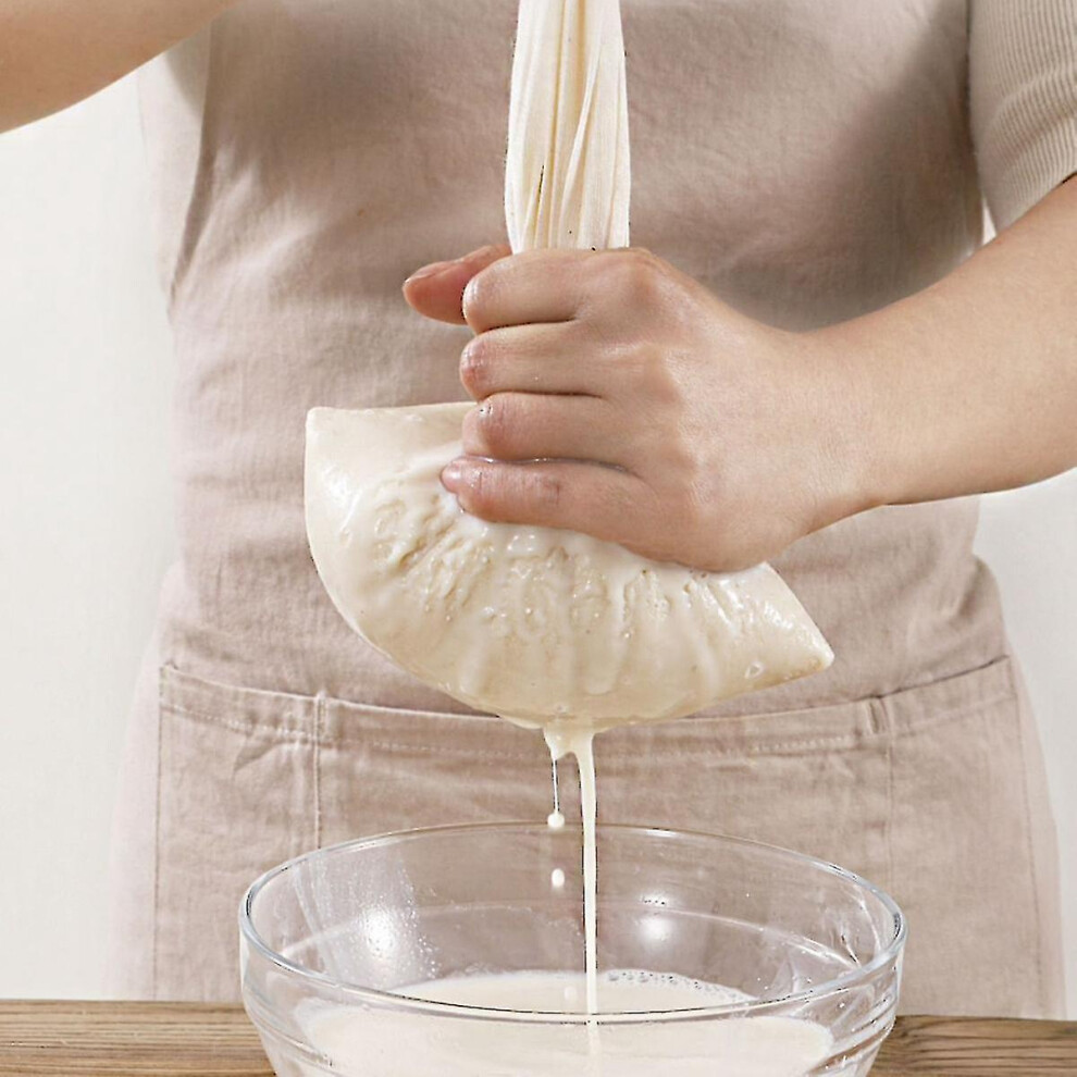 (15 x 20cm) Cotton Cheesecloth Nut Milk Bags Cheese Cloth Strainer Bags Compatible With Straining Reusable Kitchen Filter Bags Compatible With Tea Yog-image-OPC-PDXKQCR-NEW