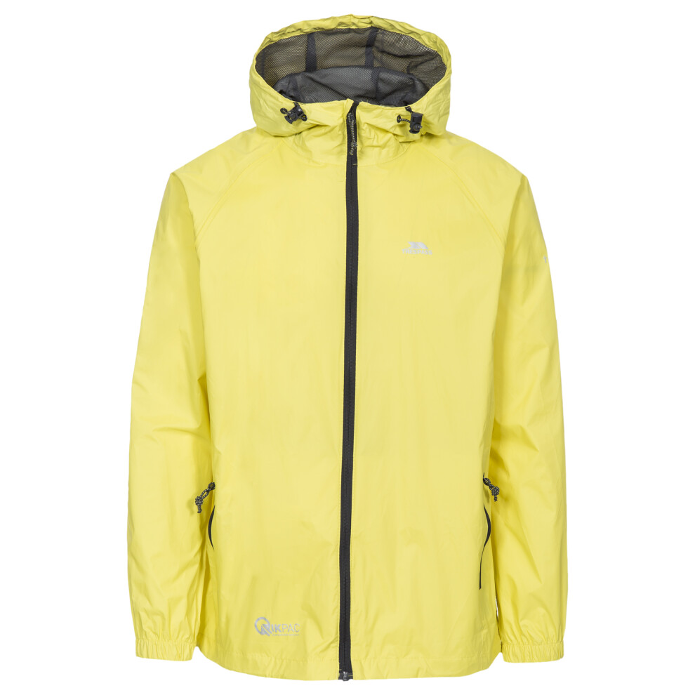 (XXXS, Yellow) Trespass Adults Waterproof Jacket Packaway Qikpac